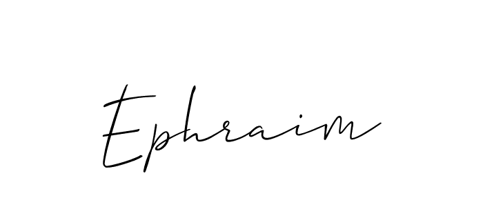 How to make Ephraim signature? Allison_Script is a professional autograph style. Create handwritten signature for Ephraim name. Ephraim signature style 2 images and pictures png