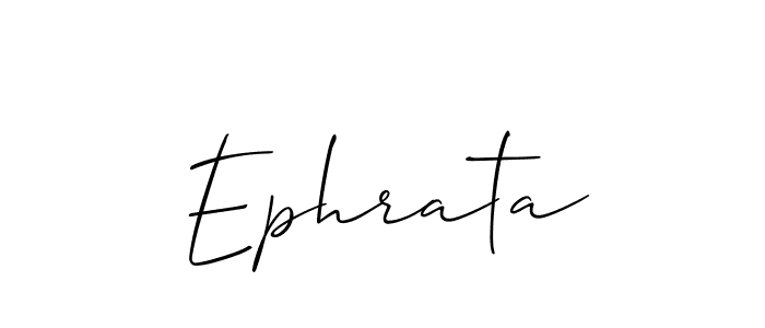 Create a beautiful signature design for name Ephrata. With this signature (Allison_Script) fonts, you can make a handwritten signature for free. Ephrata signature style 2 images and pictures png