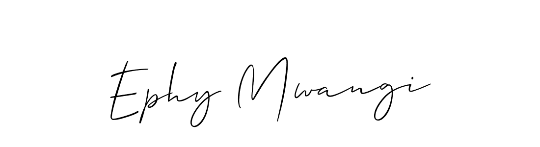 Once you've used our free online signature maker to create your best signature Allison_Script style, it's time to enjoy all of the benefits that Ephy Mwangi name signing documents. Ephy Mwangi signature style 2 images and pictures png