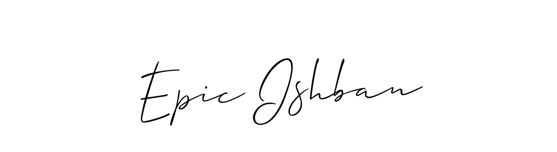 This is the best signature style for the Epic Ishban name. Also you like these signature font (Allison_Script). Mix name signature. Epic Ishban signature style 2 images and pictures png