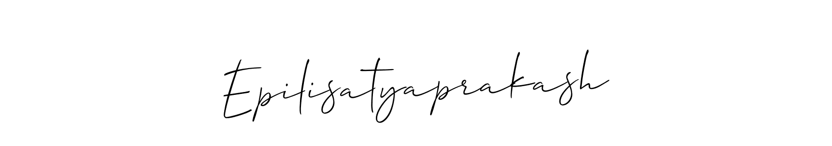 Also we have Epilisatyaprakash name is the best signature style. Create professional handwritten signature collection using Allison_Script autograph style. Epilisatyaprakash signature style 2 images and pictures png
