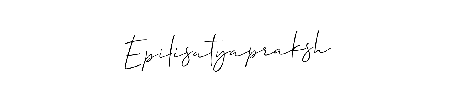 How to make Epilisatyapraksh name signature. Use Allison_Script style for creating short signs online. This is the latest handwritten sign. Epilisatyapraksh signature style 2 images and pictures png