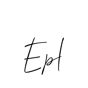 Similarly Allison_Script is the best handwritten signature design. Signature creator online .You can use it as an online autograph creator for name Epl. Epl signature style 2 images and pictures png