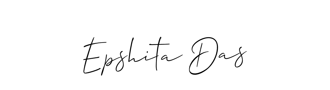 You should practise on your own different ways (Allison_Script) to write your name (Epshita Das) in signature. don't let someone else do it for you. Epshita Das signature style 2 images and pictures png