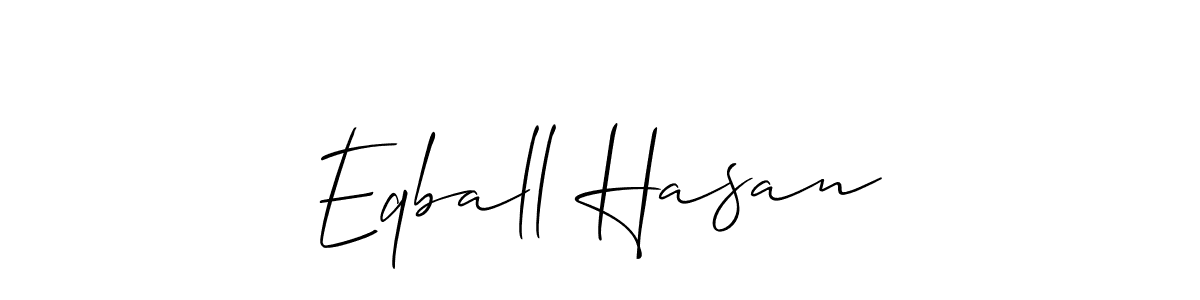 Allison_Script is a professional signature style that is perfect for those who want to add a touch of class to their signature. It is also a great choice for those who want to make their signature more unique. Get Eqball Hasan name to fancy signature for free. Eqball Hasan signature style 2 images and pictures png