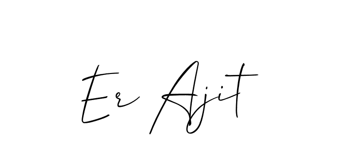 Allison_Script is a professional signature style that is perfect for those who want to add a touch of class to their signature. It is also a great choice for those who want to make their signature more unique. Get Er Ajit name to fancy signature for free. Er Ajit signature style 2 images and pictures png