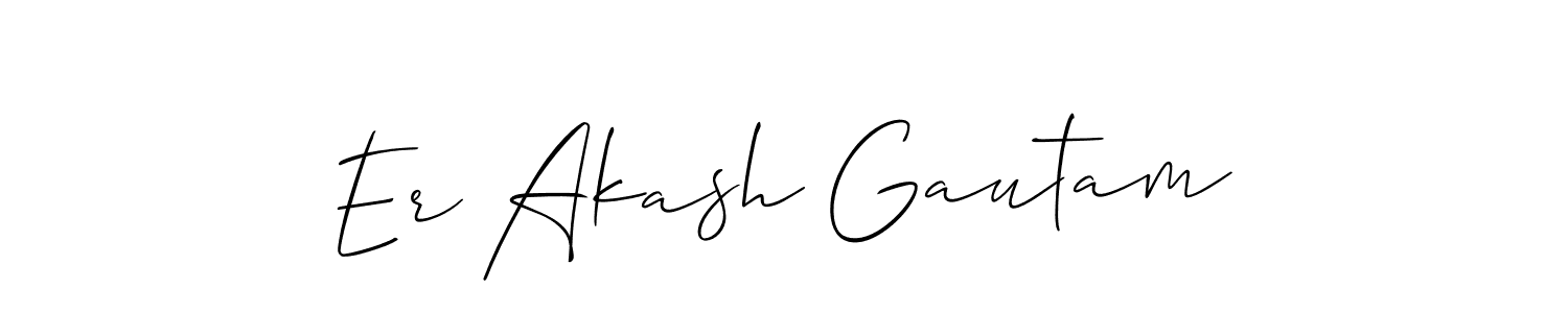 You should practise on your own different ways (Allison_Script) to write your name (Er Akash Gautam) in signature. don't let someone else do it for you. Er Akash Gautam signature style 2 images and pictures png