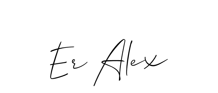 Er Alex stylish signature style. Best Handwritten Sign (Allison_Script) for my name. Handwritten Signature Collection Ideas for my name Er Alex. Er Alex signature style 2 images and pictures png