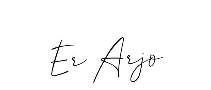 Here are the top 10 professional signature styles for the name Er Arjo. These are the best autograph styles you can use for your name. Er Arjo signature style 2 images and pictures png