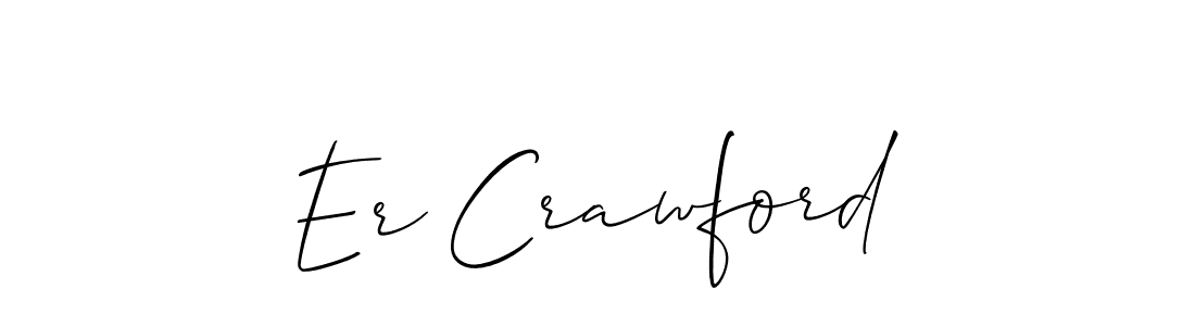 Design your own signature with our free online signature maker. With this signature software, you can create a handwritten (Allison_Script) signature for name Er Crawford. Er Crawford signature style 2 images and pictures png
