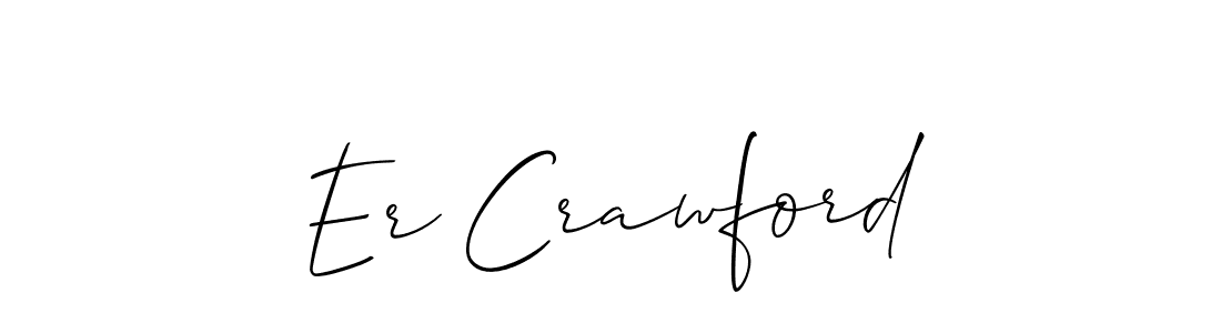 Make a beautiful signature design for name Er Crawford. With this signature (Allison_Script) style, you can create a handwritten signature for free. Er Crawford signature style 2 images and pictures png