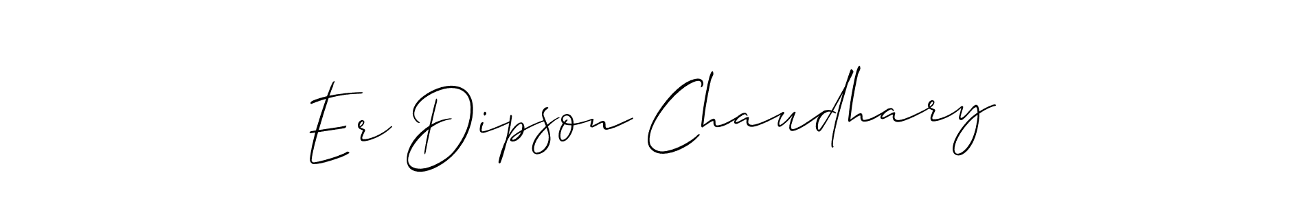 You can use this online signature creator to create a handwritten signature for the name Er Dipson Chaudhary. This is the best online autograph maker. Er Dipson Chaudhary signature style 2 images and pictures png