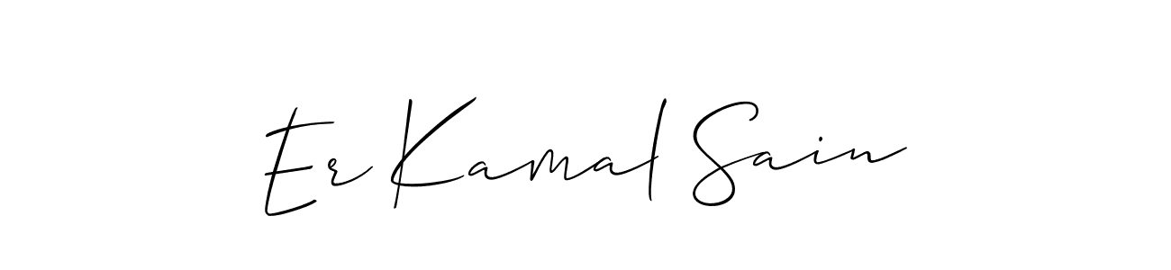 How to make Er Kamal Sain signature? Allison_Script is a professional autograph style. Create handwritten signature for Er Kamal Sain name. Er Kamal Sain signature style 2 images and pictures png