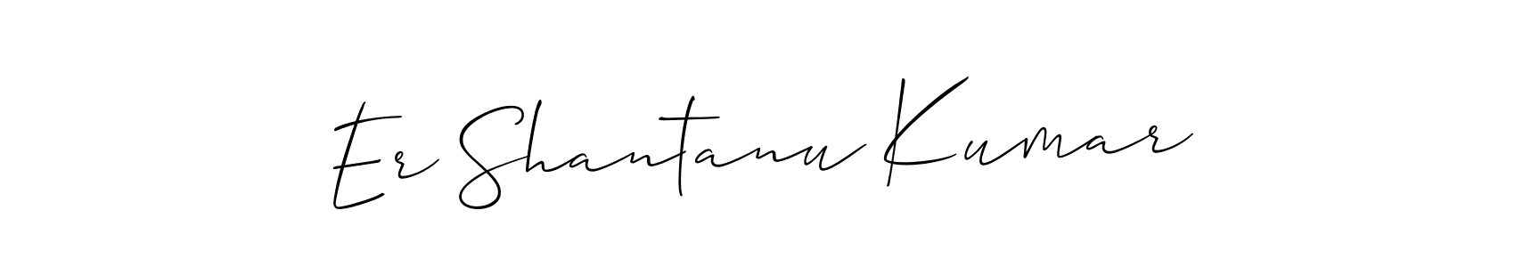 Also You can easily find your signature by using the search form. We will create Er Shantanu Kumar name handwritten signature images for you free of cost using Allison_Script sign style. Er Shantanu Kumar signature style 2 images and pictures png
