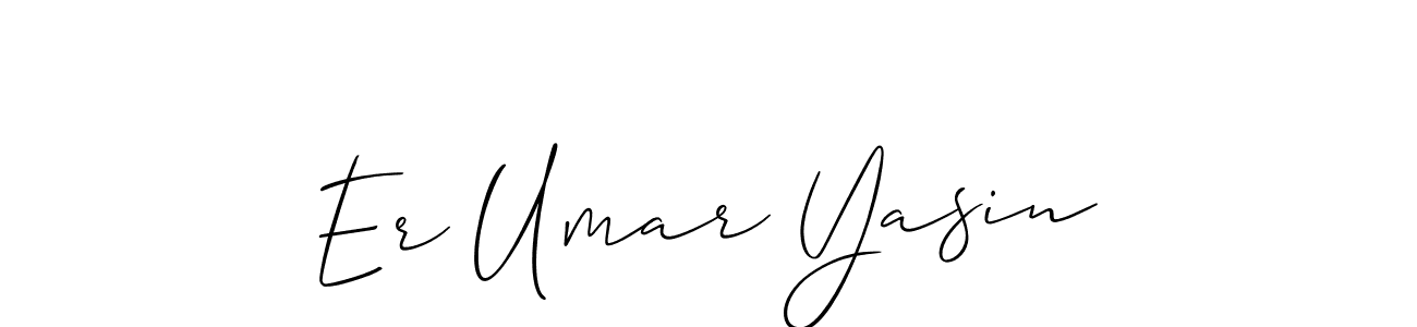 This is the best signature style for the Er Umar Yasin name. Also you like these signature font (Allison_Script). Mix name signature. Er Umar Yasin signature style 2 images and pictures png
