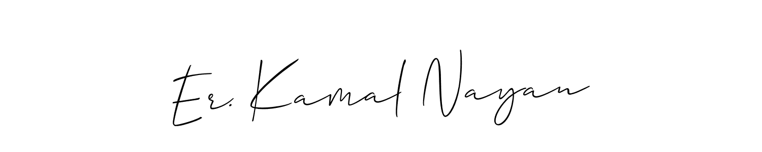 Make a short Er. Kamal Nayan signature style. Manage your documents anywhere anytime using Allison_Script. Create and add eSignatures, submit forms, share and send files easily. Er. Kamal Nayan signature style 2 images and pictures png