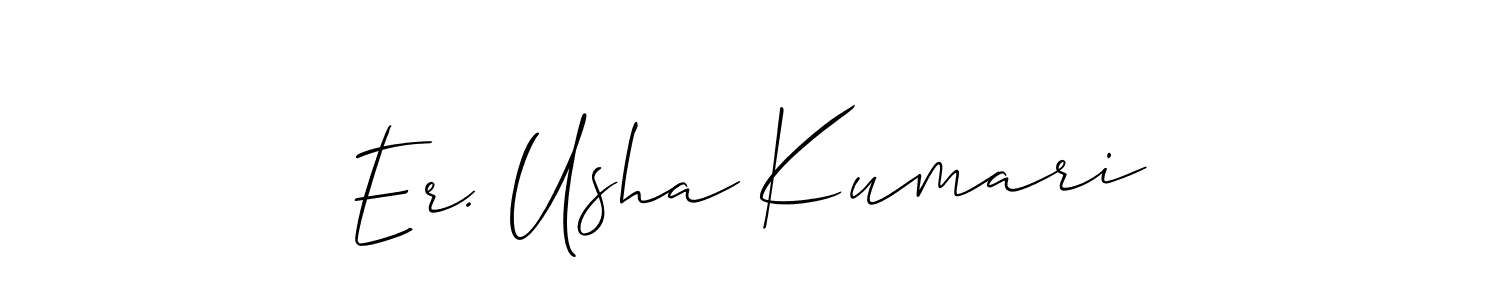 Once you've used our free online signature maker to create your best signature Allison_Script style, it's time to enjoy all of the benefits that Er. Usha Kumari name signing documents. Er. Usha Kumari signature style 2 images and pictures png