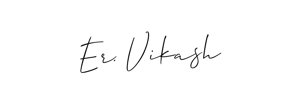 Create a beautiful signature design for name Er. Vikash. With this signature (Allison_Script) fonts, you can make a handwritten signature for free. Er. Vikash signature style 2 images and pictures png