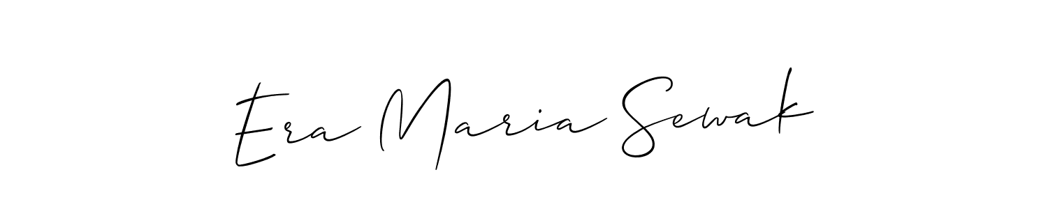 Use a signature maker to create a handwritten signature online. With this signature software, you can design (Allison_Script) your own signature for name Era Maria Sewak. Era Maria Sewak signature style 2 images and pictures png