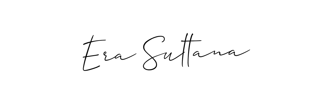Use a signature maker to create a handwritten signature online. With this signature software, you can design (Allison_Script) your own signature for name Era Sultana. Era Sultana signature style 2 images and pictures png