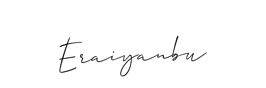 Design your own signature with our free online signature maker. With this signature software, you can create a handwritten (Allison_Script) signature for name Eraiyanbu. Eraiyanbu signature style 2 images and pictures png
