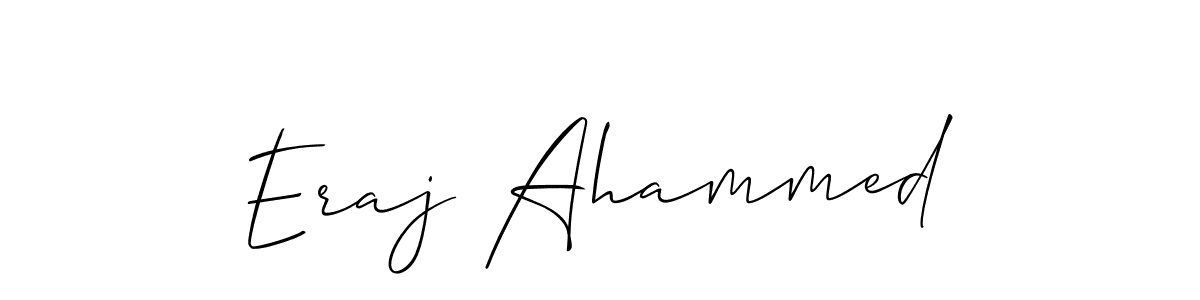 The best way (Allison_Script) to make a short signature is to pick only two or three words in your name. The name Eraj Ahammed include a total of six letters. For converting this name. Eraj Ahammed signature style 2 images and pictures png