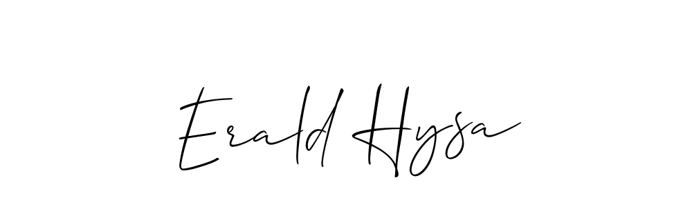 Also we have Erald Hysa name is the best signature style. Create professional handwritten signature collection using Allison_Script autograph style. Erald Hysa signature style 2 images and pictures png