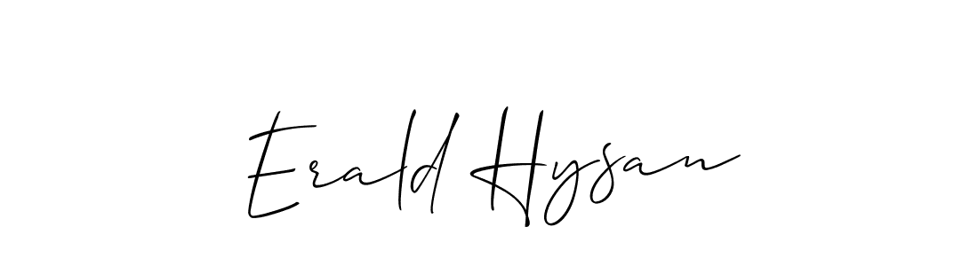 Similarly Allison_Script is the best handwritten signature design. Signature creator online .You can use it as an online autograph creator for name Erald Hysan. Erald Hysan signature style 2 images and pictures png