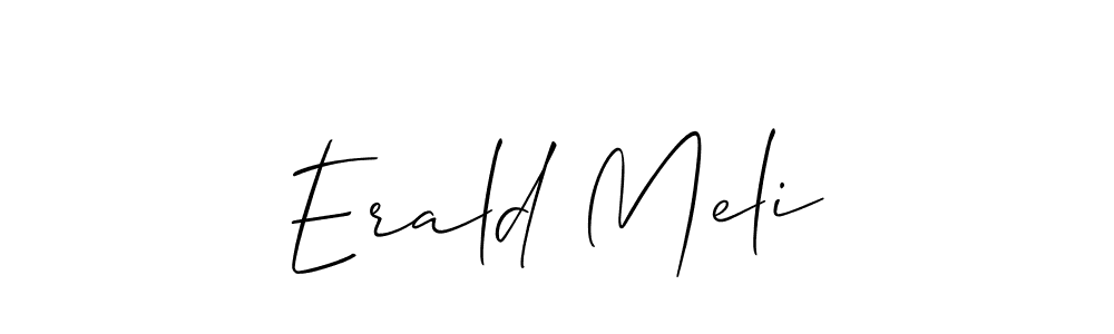 Check out images of Autograph of Erald Meli name. Actor Erald Meli Signature Style. Allison_Script is a professional sign style online. Erald Meli signature style 2 images and pictures png