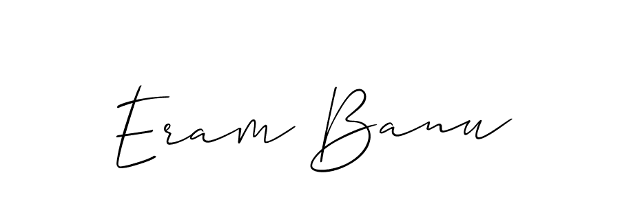 Eram Banu stylish signature style. Best Handwritten Sign (Allison_Script) for my name. Handwritten Signature Collection Ideas for my name Eram Banu. Eram Banu signature style 2 images and pictures png