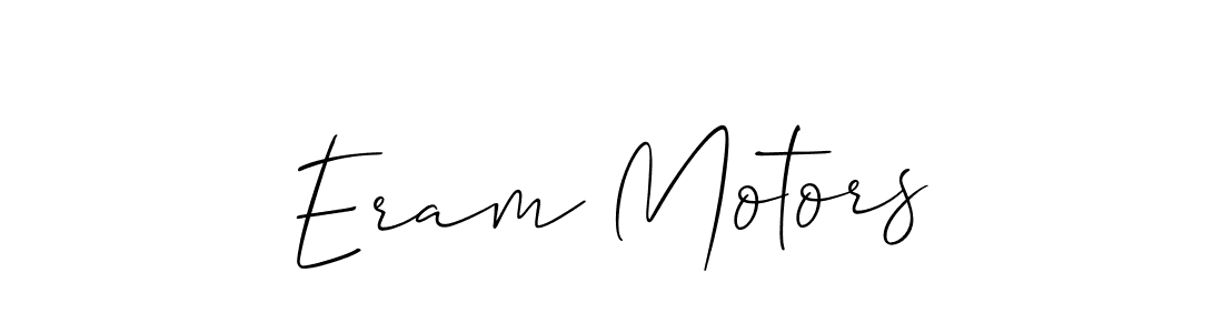 Check out images of Autograph of Eram Motors name. Actor Eram Motors Signature Style. Allison_Script is a professional sign style online. Eram Motors signature style 2 images and pictures png