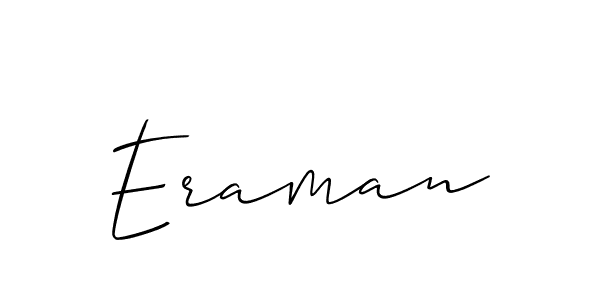 Eraman stylish signature style. Best Handwritten Sign (Allison_Script) for my name. Handwritten Signature Collection Ideas for my name Eraman. Eraman signature style 2 images and pictures png