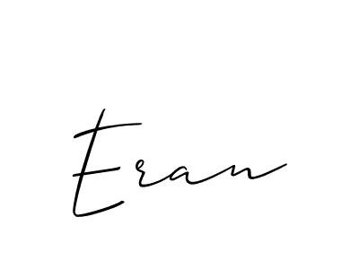 Make a beautiful signature design for name Eran. With this signature (Allison_Script) style, you can create a handwritten signature for free. Eran signature style 2 images and pictures png