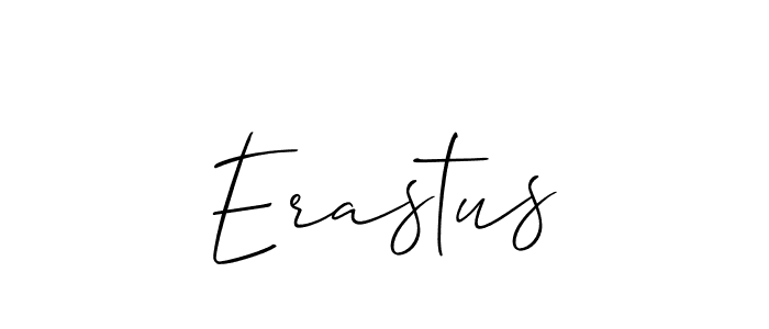 The best way (Allison_Script) to make a short signature is to pick only two or three words in your name. The name Erastus include a total of six letters. For converting this name. Erastus signature style 2 images and pictures png