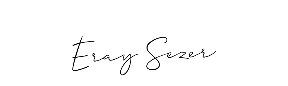 if you are searching for the best signature style for your name Eray Sezer. so please give up your signature search. here we have designed multiple signature styles  using Allison_Script. Eray Sezer signature style 2 images and pictures png