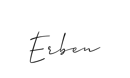 Also we have Erben name is the best signature style. Create professional handwritten signature collection using Allison_Script autograph style. Erben signature style 2 images and pictures png