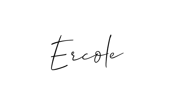 How to make Ercole name signature. Use Allison_Script style for creating short signs online. This is the latest handwritten sign. Ercole signature style 2 images and pictures png