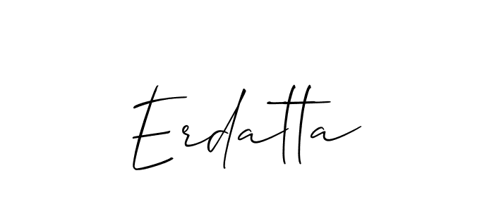 Once you've used our free online signature maker to create your best signature Allison_Script style, it's time to enjoy all of the benefits that Erdatta name signing documents. Erdatta signature style 2 images and pictures png