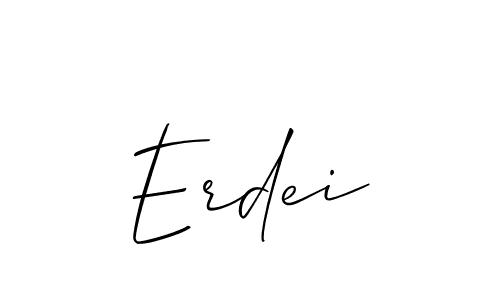 You should practise on your own different ways (Allison_Script) to write your name (Erdei) in signature. don't let someone else do it for you. Erdei signature style 2 images and pictures png