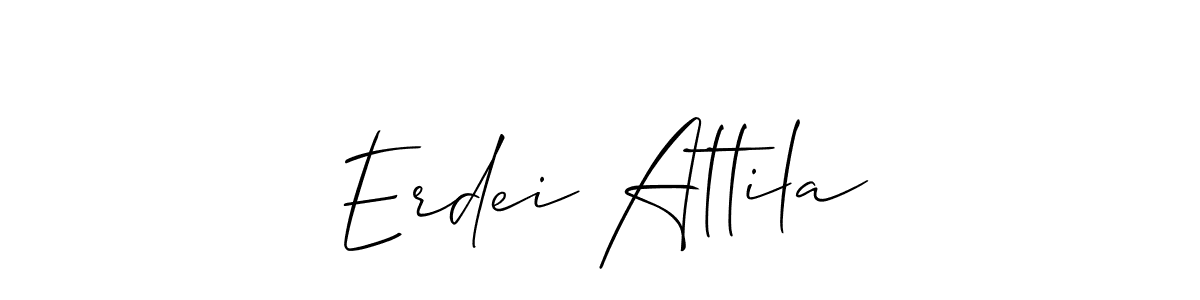 Erdei Attila stylish signature style. Best Handwritten Sign (Allison_Script) for my name. Handwritten Signature Collection Ideas for my name Erdei Attila. Erdei Attila signature style 2 images and pictures png