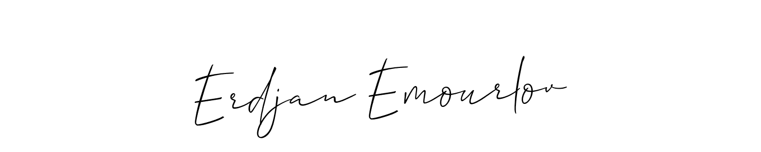 Use a signature maker to create a handwritten signature online. With this signature software, you can design (Allison_Script) your own signature for name Erdjan Emourlov. Erdjan Emourlov signature style 2 images and pictures png