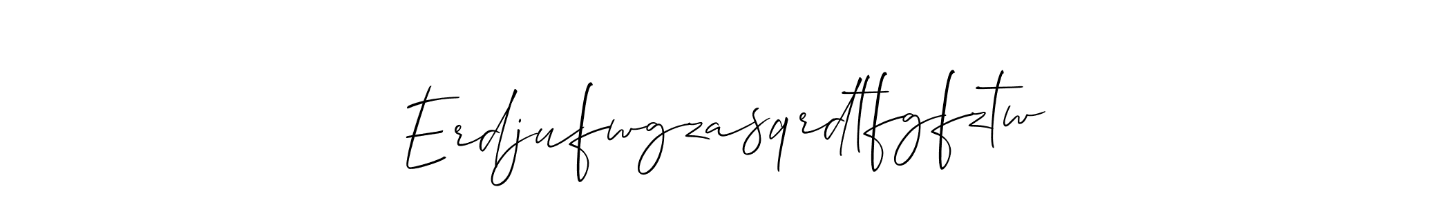 Also You can easily find your signature by using the search form. We will create Erdjufwgzasqrdtfgfztw name handwritten signature images for you free of cost using Allison_Script sign style. Erdjufwgzasqrdtfgfztw signature style 2 images and pictures png
