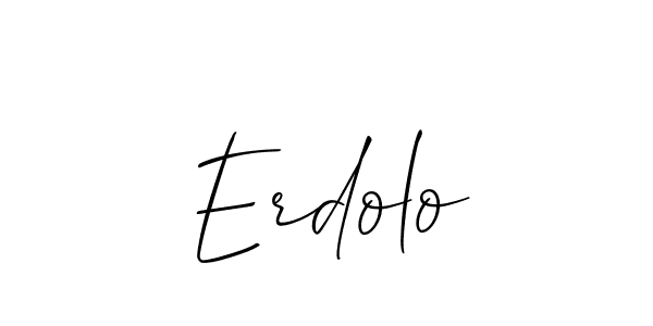 It looks lik you need a new signature style for name Erdolo. Design unique handwritten (Allison_Script) signature with our free signature maker in just a few clicks. Erdolo signature style 2 images and pictures png
