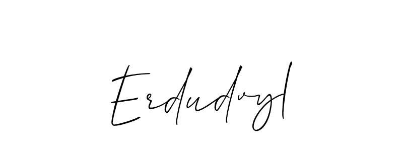How to make Erdudvyl signature? Allison_Script is a professional autograph style. Create handwritten signature for Erdudvyl name. Erdudvyl signature style 2 images and pictures png