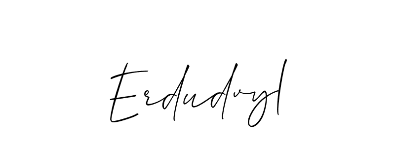 Design your own signature with our free online signature maker. With this signature software, you can create a handwritten (Allison_Script) signature for name Erdudvyl. Erdudvyl signature style 2 images and pictures png