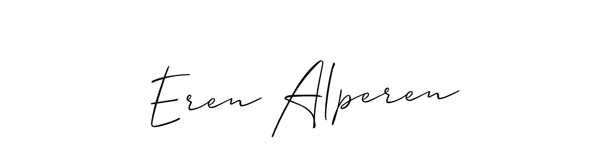 Use a signature maker to create a handwritten signature online. With this signature software, you can design (Allison_Script) your own signature for name Eren Alperen. Eren Alperen signature style 2 images and pictures png