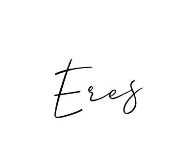 How to make Eres name signature. Use Allison_Script style for creating short signs online. This is the latest handwritten sign. Eres signature style 2 images and pictures png