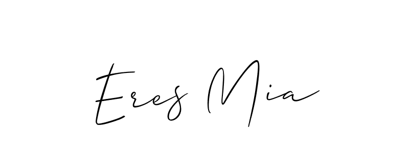 How to Draw Eres Mia signature style? Allison_Script is a latest design signature styles for name Eres Mia. Eres Mia signature style 2 images and pictures png