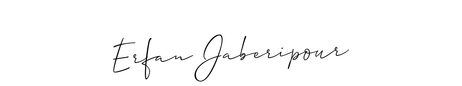 Use a signature maker to create a handwritten signature online. With this signature software, you can design (Allison_Script) your own signature for name Erfan Jaberipour. Erfan Jaberipour signature style 2 images and pictures png