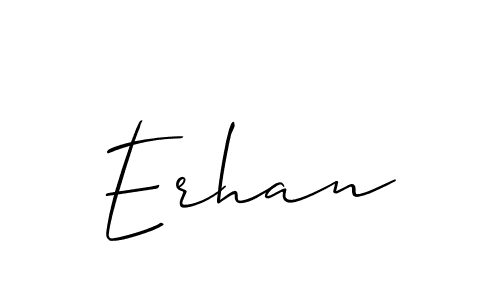 Make a beautiful signature design for name Erhan. With this signature (Allison_Script) style, you can create a handwritten signature for free. Erhan signature style 2 images and pictures png